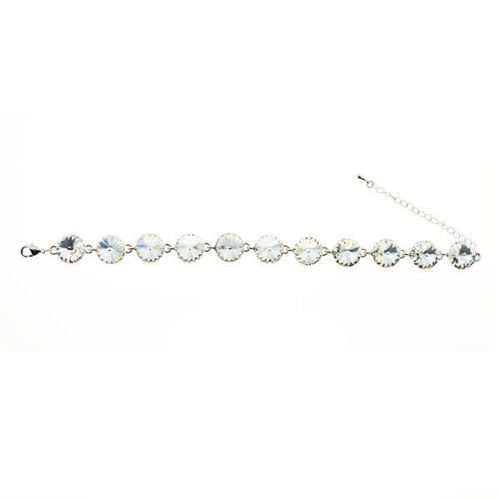 Picture of Crystal Round Shape Design Bracelet. Crystal  Color