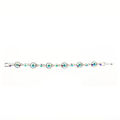 Picture of Crystal Round Shape Design Bracelet. Crystal Aurore Boreale (001 Ab) Color
