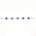 Picture of Crystal Round Shape Design Bracelet. Crystal volcano (001 vol) Color