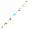 Picture of Crystal Round Shape Design Bracelet. Crystal Aurore Boreale (001 Ab) Color - copy
