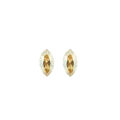 Picture of Crystal Earrings Pear Shape Pierced Sterling Silver Post Topaz (203) Color