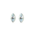 Picture of Crystal Earrings Pear Shape Pierced Sterling Silver Post Indian Sapphire (217) Color